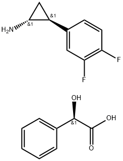 (1R,2S)-2-(3,4-Difluorophenyl)सायक्लोप्रोपानामाइन (2R)-हायड्रॉक्सी(फिनाइल)इथेनोएट