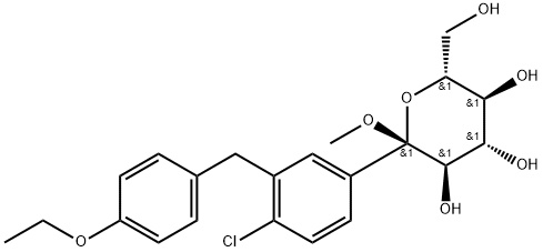 (2S,3R,4S,5S,6R)-2-(4-chloro-3-(4-ethoxybenzyl)फिनाइल)-6-(hydroxyMethyl)-2-Methoxytetrahydro-2H-pyran-3,4,5-triol