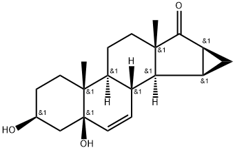 (3b,5b,15a,16a)-15,16-Dihydro-3,5-dihydroxy-3'H-सायक्लोप्रॉप[15,16]androsta-6,15-dien-17-one