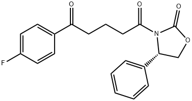 (4S)-3-[5-(4-फ्लुरोफेनिल)-1,5-डायऑक्सोपेनिल]-4-फिनाइल-2-ऑक्सझोलिडिनोन