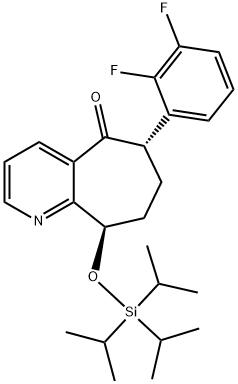 (6S,9R)-6-(2,3-Difluorophenyl)-6,7,8,9-tetrahydro-9-[[tris(1-methylethyl)silyl]oxy]-5H-cyclohepta[b]pyridin-5 -एक