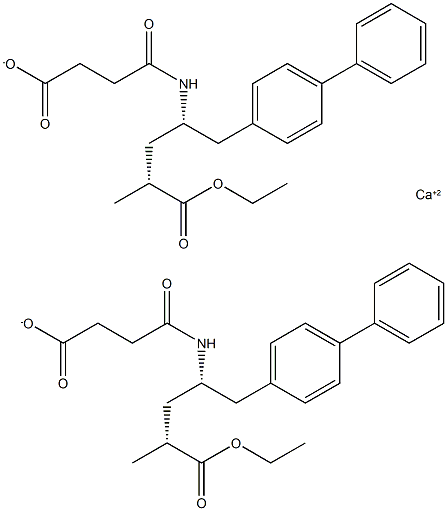 (alphaR,gammaS)-gamma-[(3-Carboxy-1-biphenyl]-4-pentanoic acid 4-ethyl esteroxopropyl)amino]-alpha-methyl-[1,1'-कॅल्शियम मीठ
