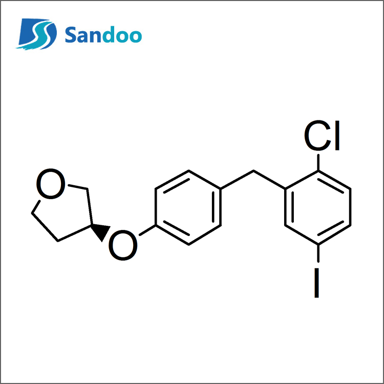 (S)-3-(4-(2-Chloro-5-Iodobenzyl)फेनोक्सी)-टेट्राहायड्रोफुरन