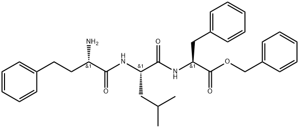 (S)-बेंझिल 2-((S)-2-((S)-2-amino-4-phenylbutanamido)-4-methylpentanamido)-3-phenylpropanoate hydrochloride