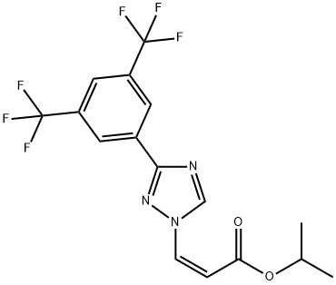 (Z)-आयसोप्रोपाइल 3-(3-(3,5-bis(trifluoromethyl)फिनाइल)-1H-1,2,4-triazol-1-yl)acrylate