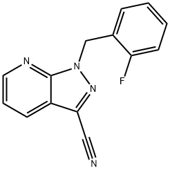 1-(2-फ्लोरोबेंझिल)-1H-पायराझोलो[3,4-b]पायरीडाइन-3-कार्बोनिट्रिल
