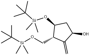 1R(3R,4S)-4-(tert-butyldimethylsilyloxy)-3-￡¨￡¨tert-butyldimethylsilyloxy)मिथाइल)-2-मेथिलेनेसायक्लोपेंटॅनॉल