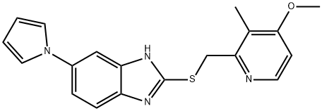 2-[[(4-Methoxy-3-methyl-2-pyridinyl)methyl]thio]-6-(1H-pyrrol-1-yl)-1H-बेंझिमिडाझोल