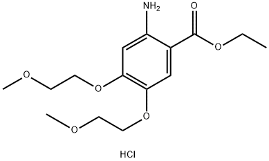2-Amino-4,5-bis(2-methoxyethoxy) benzoic acid इथाइल एस्टर हायड्रोक्लोराईड