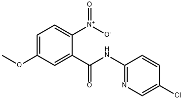 2-नायट्रो-एन-(5-क्लोरो-पायरीडिन-2-yl)-5-मेथॉक्सी-बेंझामाइड