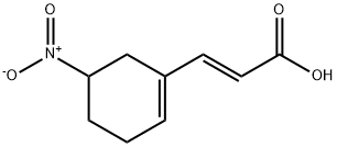 2-प्रोपेनोइक ऍसिड, 3-(5-नायट्रो-1-सायक्लोहेक्सेन-1-yl)-, (2E)