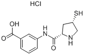 3-[(2S,4S)-4-Mercaptopyrrolidine-2-carboxamido]बेंझोइक ऍसिड हायड्रोक्लोराईड