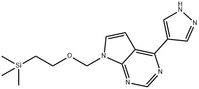 4-(1H-PYRAZOL-4-YL)-7-((2-(ट्रायमेथाइलसिल) इथॉक्सी)मिथाइल)-7H-पायरोलो[2,3-D]पायरिमिडाइन