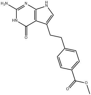 4-[2-(2-Amino-4,7-dihydro-4-oxo-1H-pyrrolo[2,3-d]pyrimidin-5-yl)ethyl]benzoic acid मिथाइल एस्टर