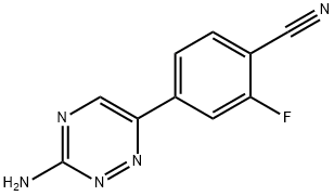 4-(3-अमीनो-1,2,4-ट्रायझिन-6-YL)-2-फ्लोरोबेन्झोनिट्रिल