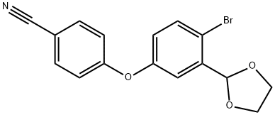4-(4-BroMo-3-(1,3-dioxolan-2-yl)phenoxy)बेंझोनिट्रिल