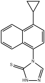 4-(4-सायक्लोप्रोपिलनाफ्थालेन-1-yl)-1H-1,2,4-ट्रायझोल-5(4H)-थायोन