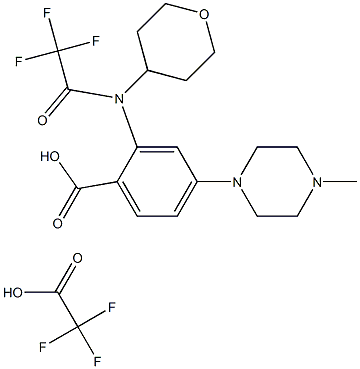 4-(4-मेथिलपिपेराझिन-1-yl)-2-[(टेट्राहायड्रोपायरन-4-yl)(2,2,2-ट्रायफ्लूरोएसिटाइल)एमिनो]बेंझोइक ऍसिड ट्रायफ्लूरोएसिटेट