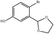 4-ब्रोमो-3-(1,3-डायॉक्सोलन-2-yl)फिनॉल