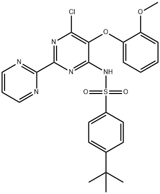 4-tert-Butyl-N-(6-chloro-5-(2-methoxyphenoxy)-2,2'-bipyrimidin-4-yl)बेंझेनेसल्फोनामाइड