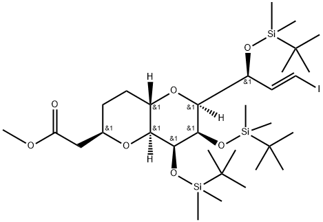 मिथाइल 2-((2R,4aS,6S,7R,8S,8aS)-7,8-bis((tert-butyldimethylsilyl)oxy)-6-(S,E)-1-((tert-butyldimethylsilyl)ऑक्सी )-3-आयोडॉलिल)ऑक्टाहायड्रोपीरानो[3,2-b]पायरन-2-yl)एसीटेट
