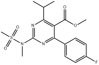 मिथाइल 4-(4-फ्लोरोफेनिल)-6-isopropyl-2-[(N-methyl-N-methylsulfonyl)amino]pyrimidine-5-carboxylate