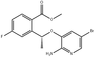 मिथाइल(R)-2-(1-((2-amino-5-bromopyridin-3-yl)oxy)इथिल)-4-फ्लोरोबेंझोएट