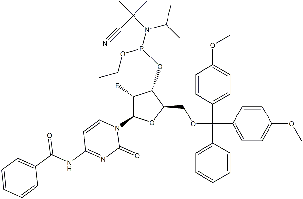 N4-Benzoyl-2'-deoxy-5'-O-DMT-2'-fluoro-cytidine phosphoramidite